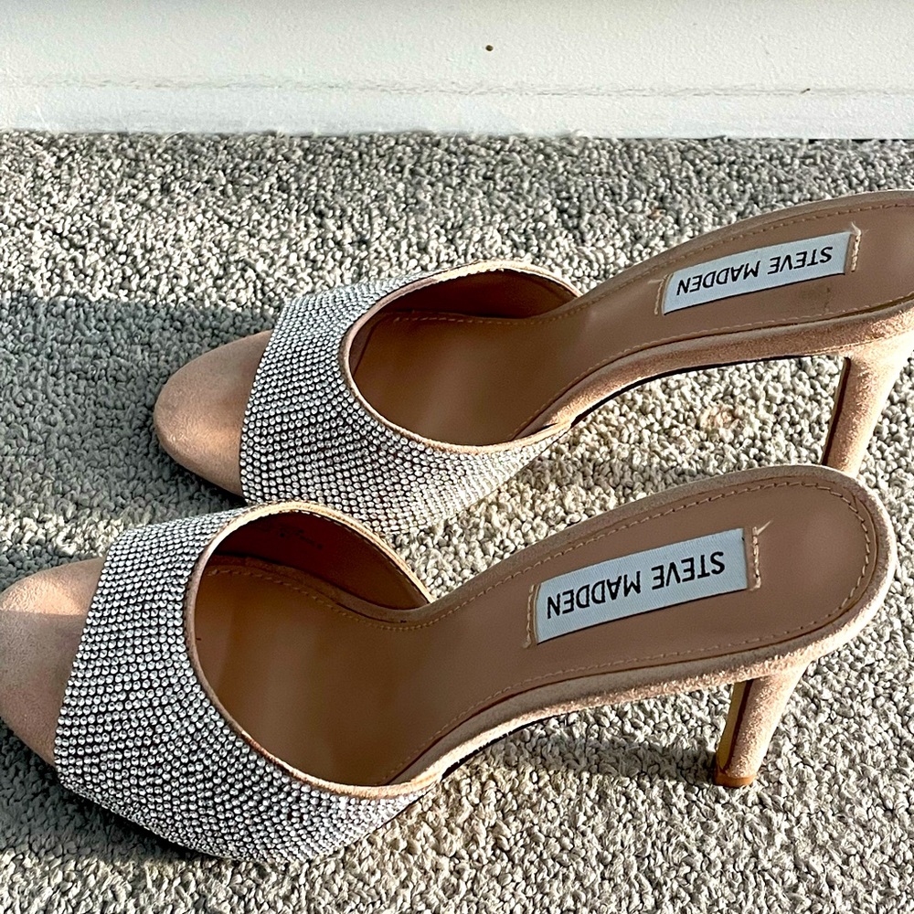 Steve Madden rhinestone heels